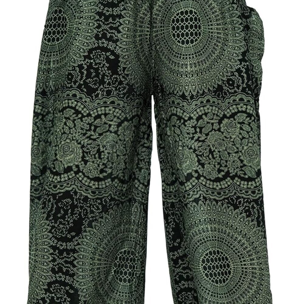 Women's Boho Palazzo Pants Yoga Wide Leg Pants - Picture 3 of 6